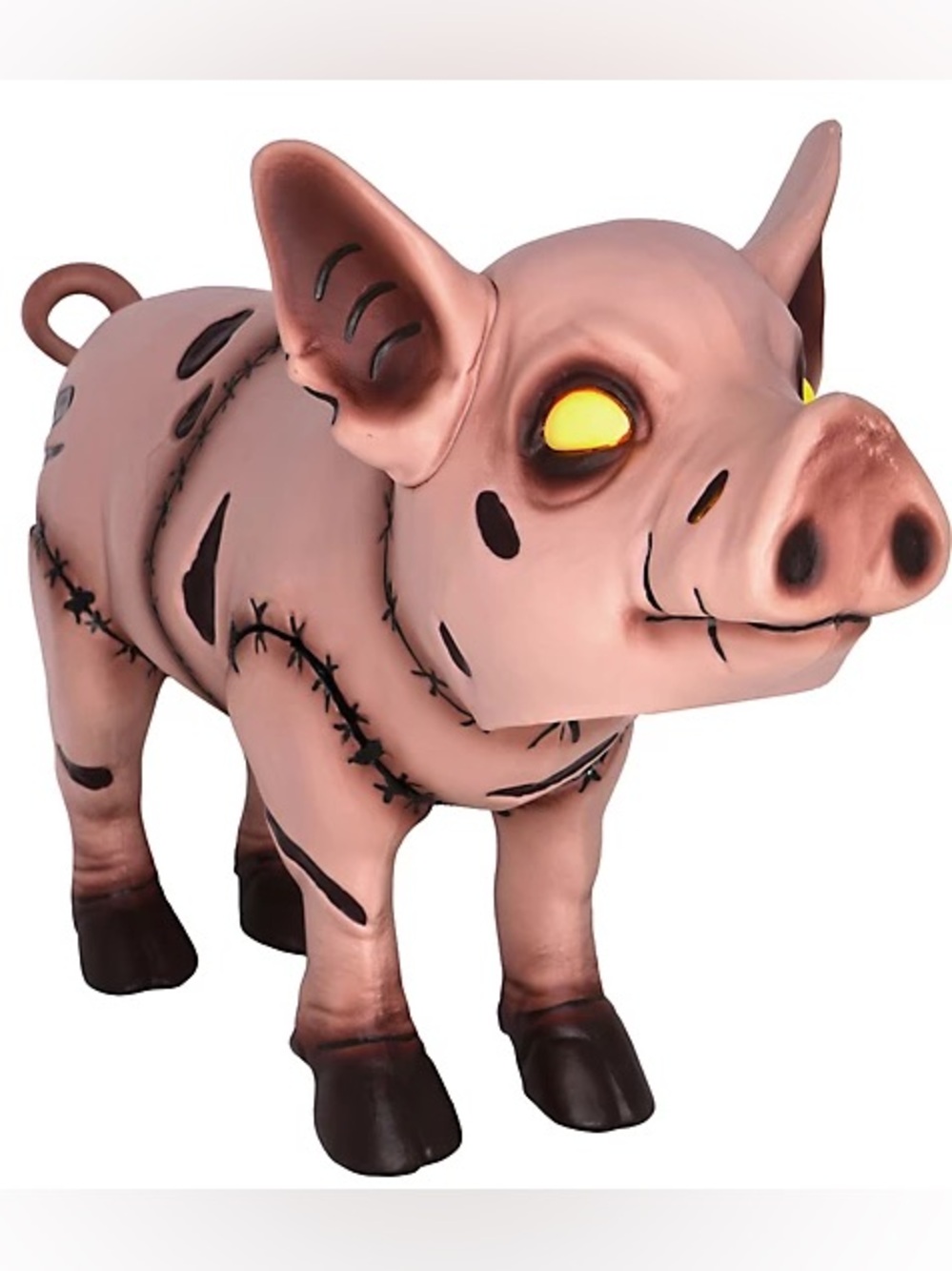 Red Shed Franken Piglet Halloween Statue LED Sound Tractor Supply NWT